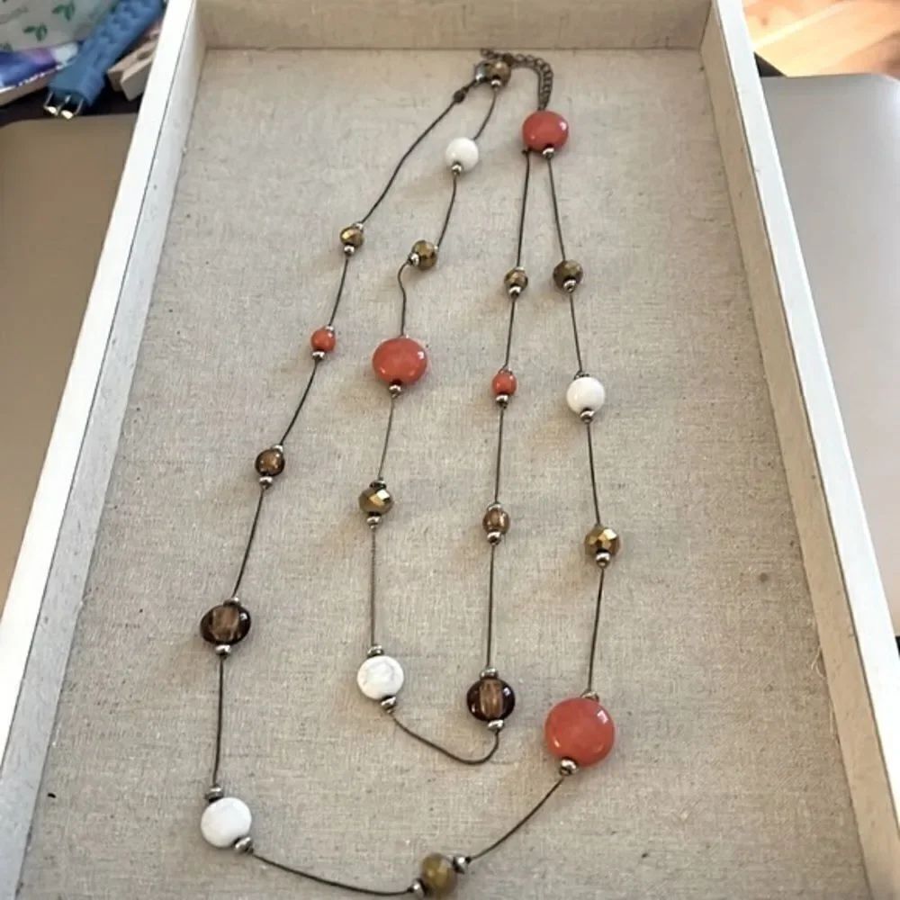 Extra long Beaded Necklace